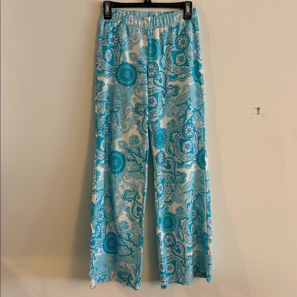 Jude Connally Paisley Wide Leg Trixie Pull On Pants Size XS